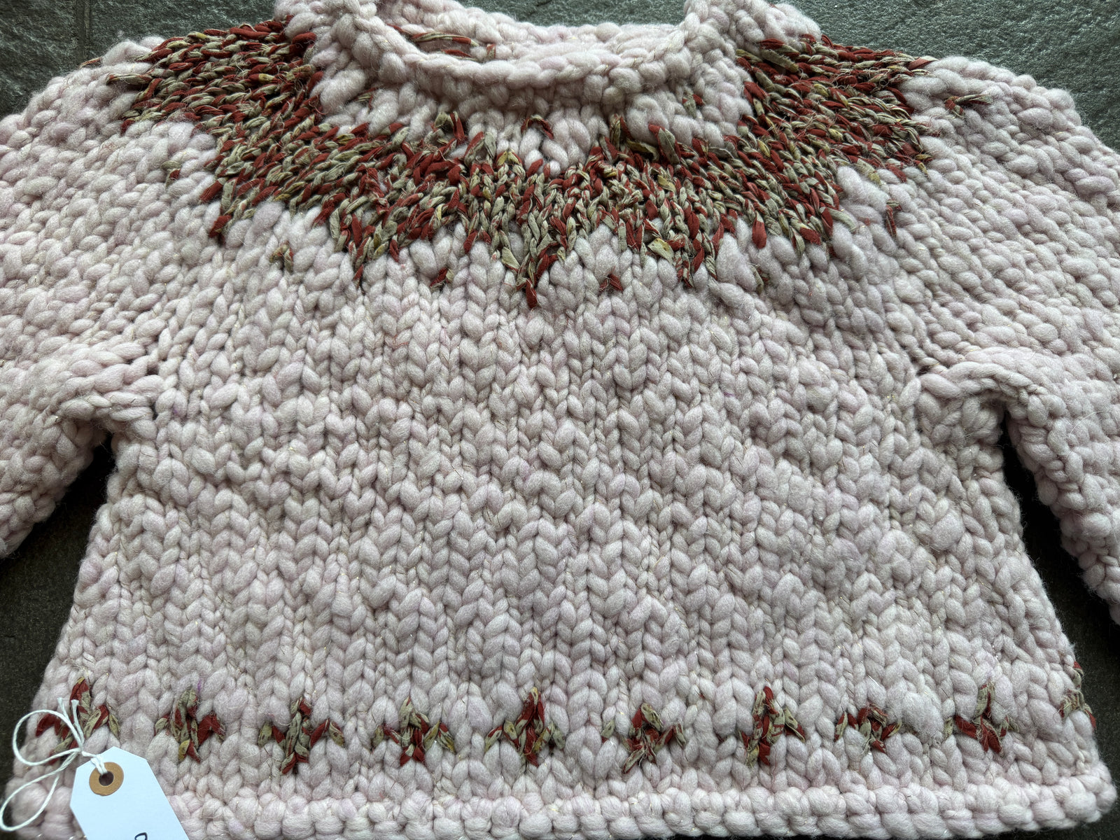 Exhale Sweater ~ Lavender Dust / Sierra Redwood Sample 6