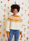 Express Yourself Sweater Colorwork Sweater in Serenity Yarn