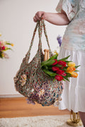 Flower Power Market Bag ~ Sage Green Sample 70