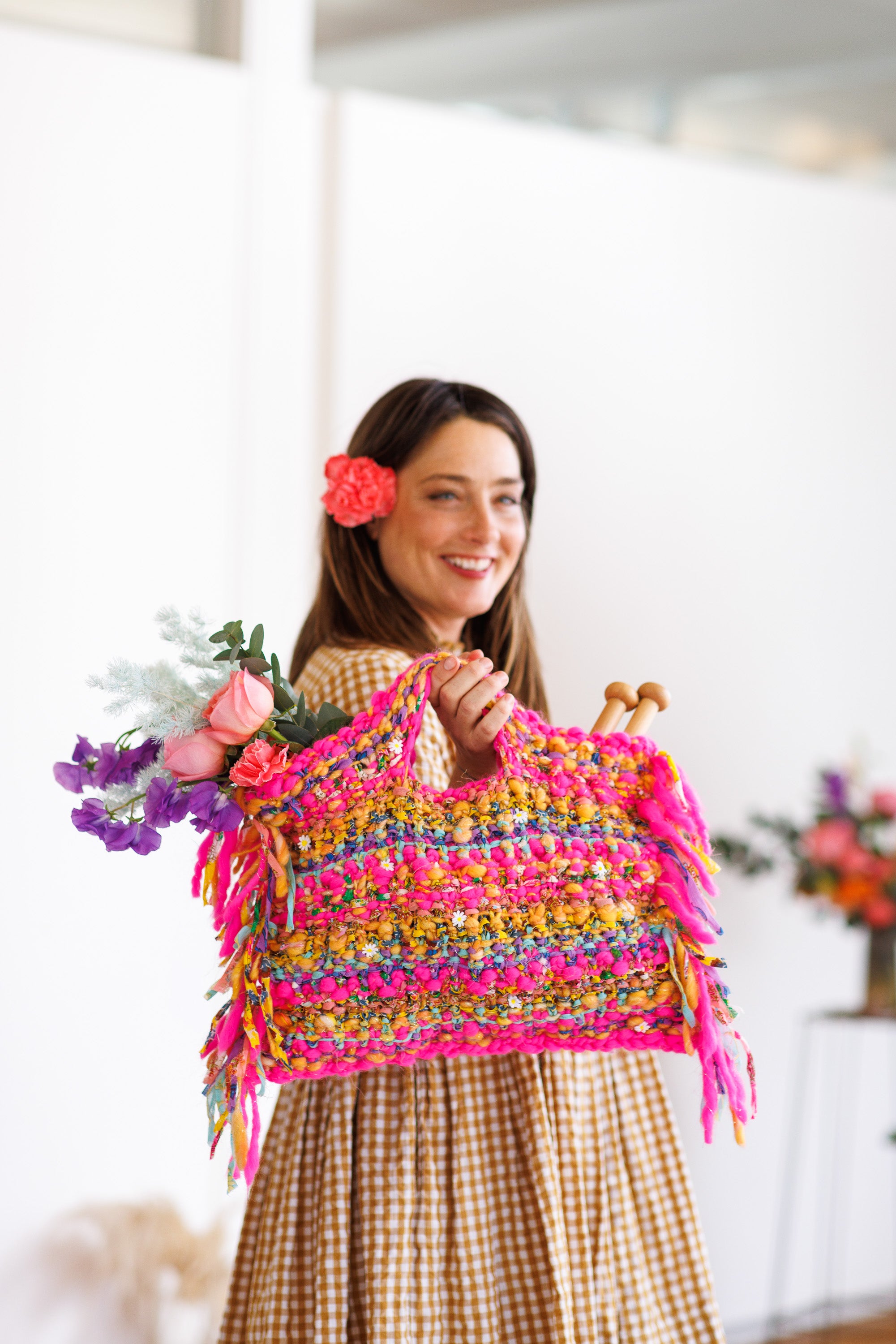 TODAYFUL【未使用品】Vneck Fringe Handknit DIY Fringe Handbag Kit - Creative Awl Studio