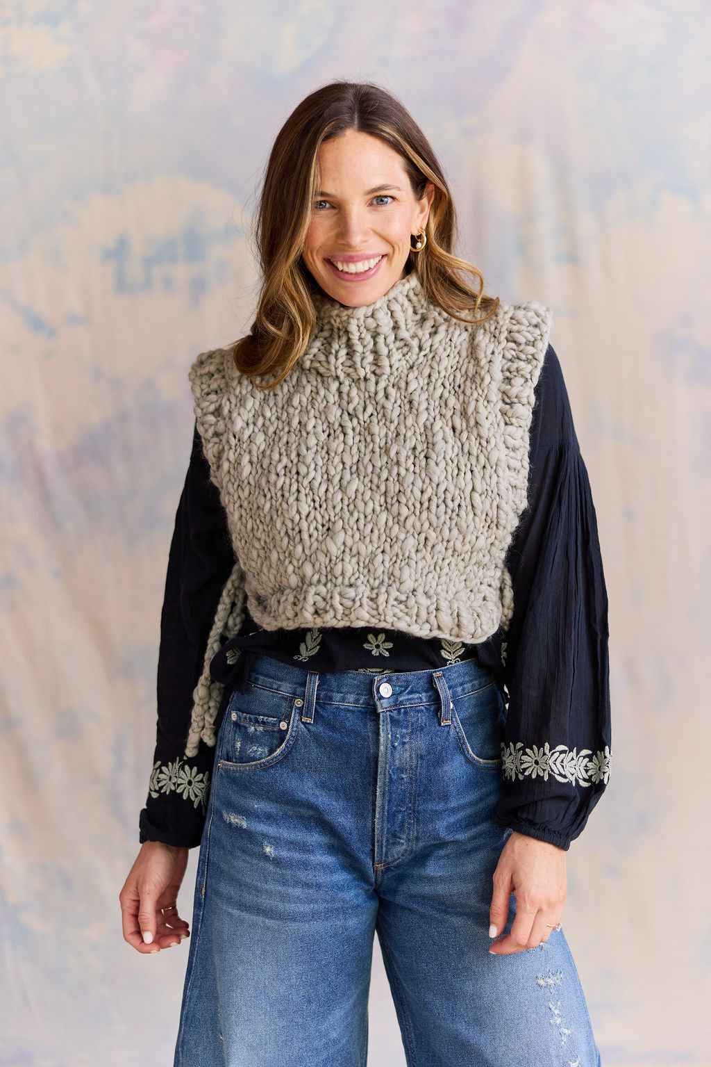Feeling Groovy Side Tie Vest Pattern – Knit Collage