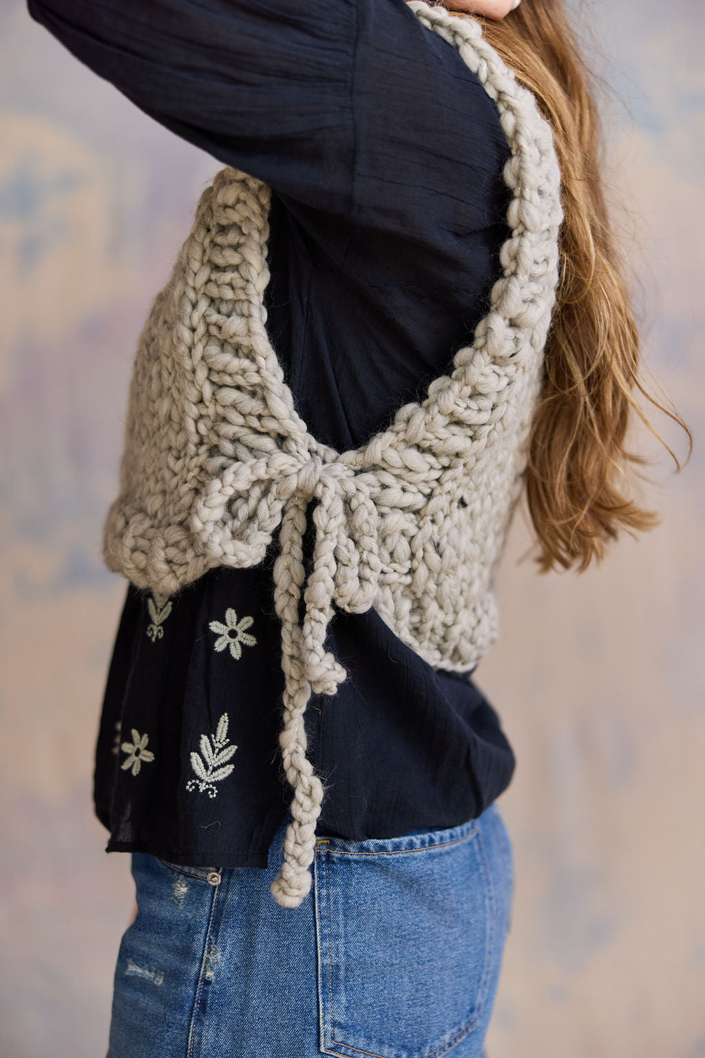 Feeling Groovy Side Tie Vest Kit ~ Solid – Knit Collage