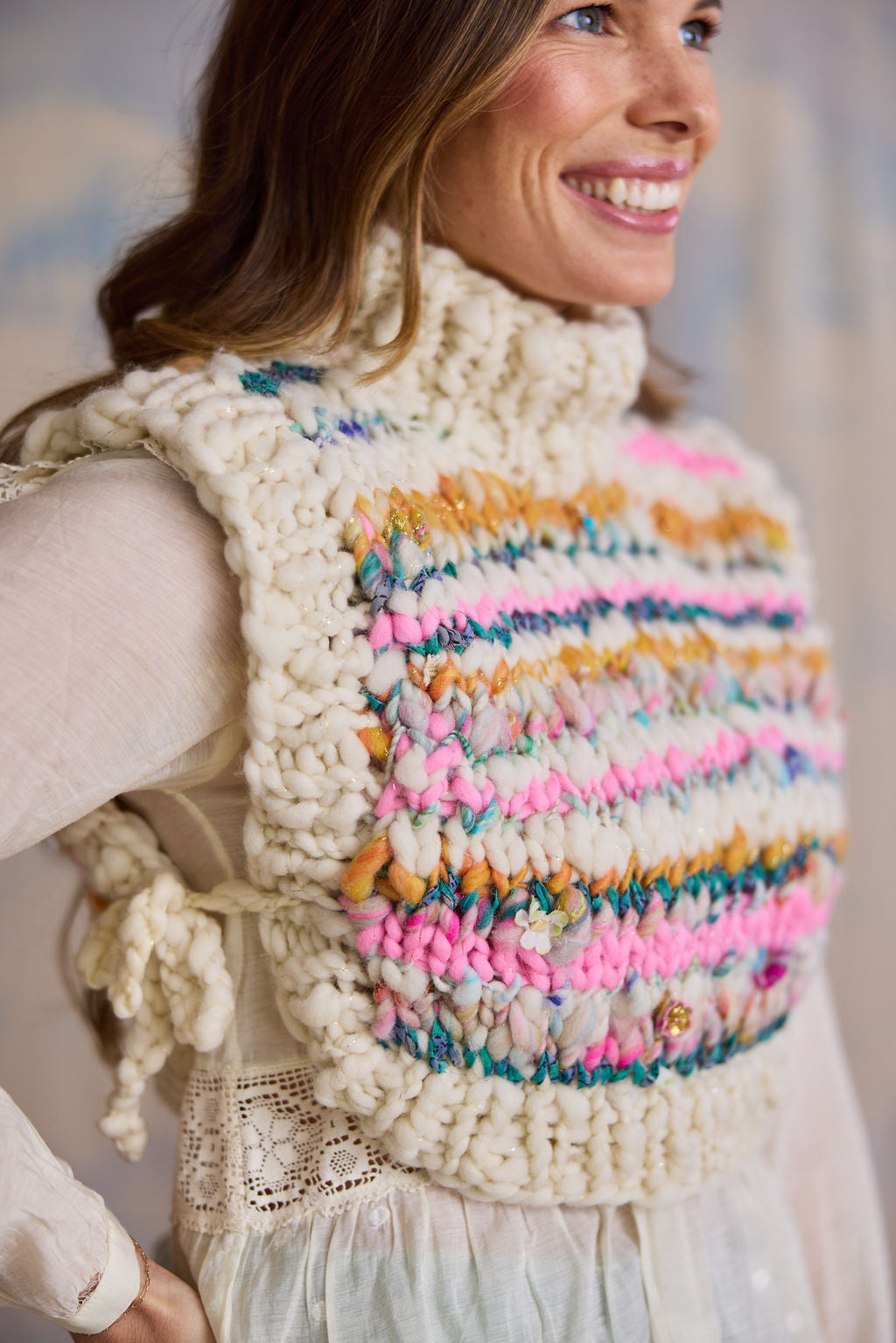 Feeling Groovy Side Tie Vest Kit ~ Stripe