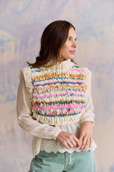 Feeling Groovy Side Tie Vest Kit ~ Stripe