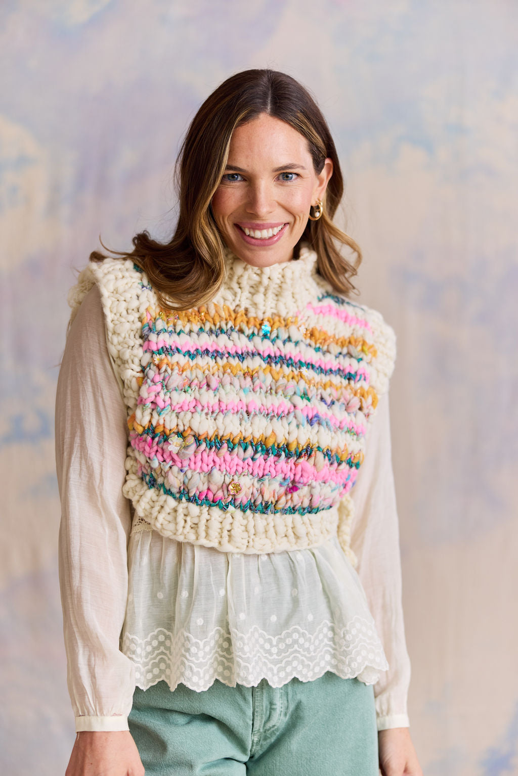 Feeling Groovy Side Tie Vest Kit ~ Stripe