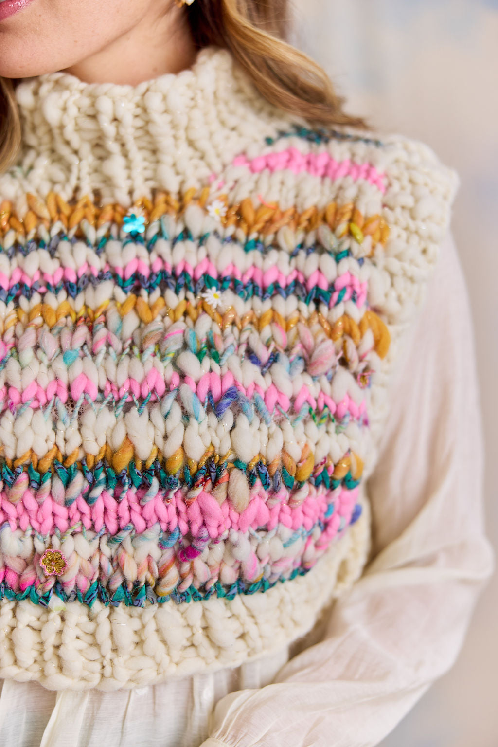 Feeling Groovy Side Tie Vest Kit ~ Stripe