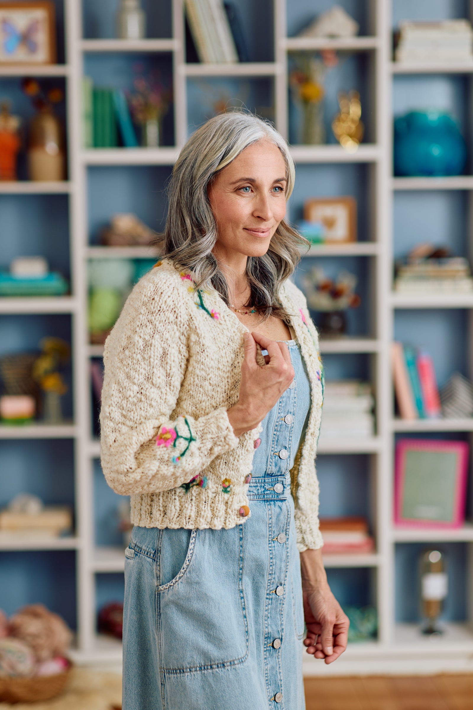 Flow State Cardi with Needle Felting ~ Knitalong Kit