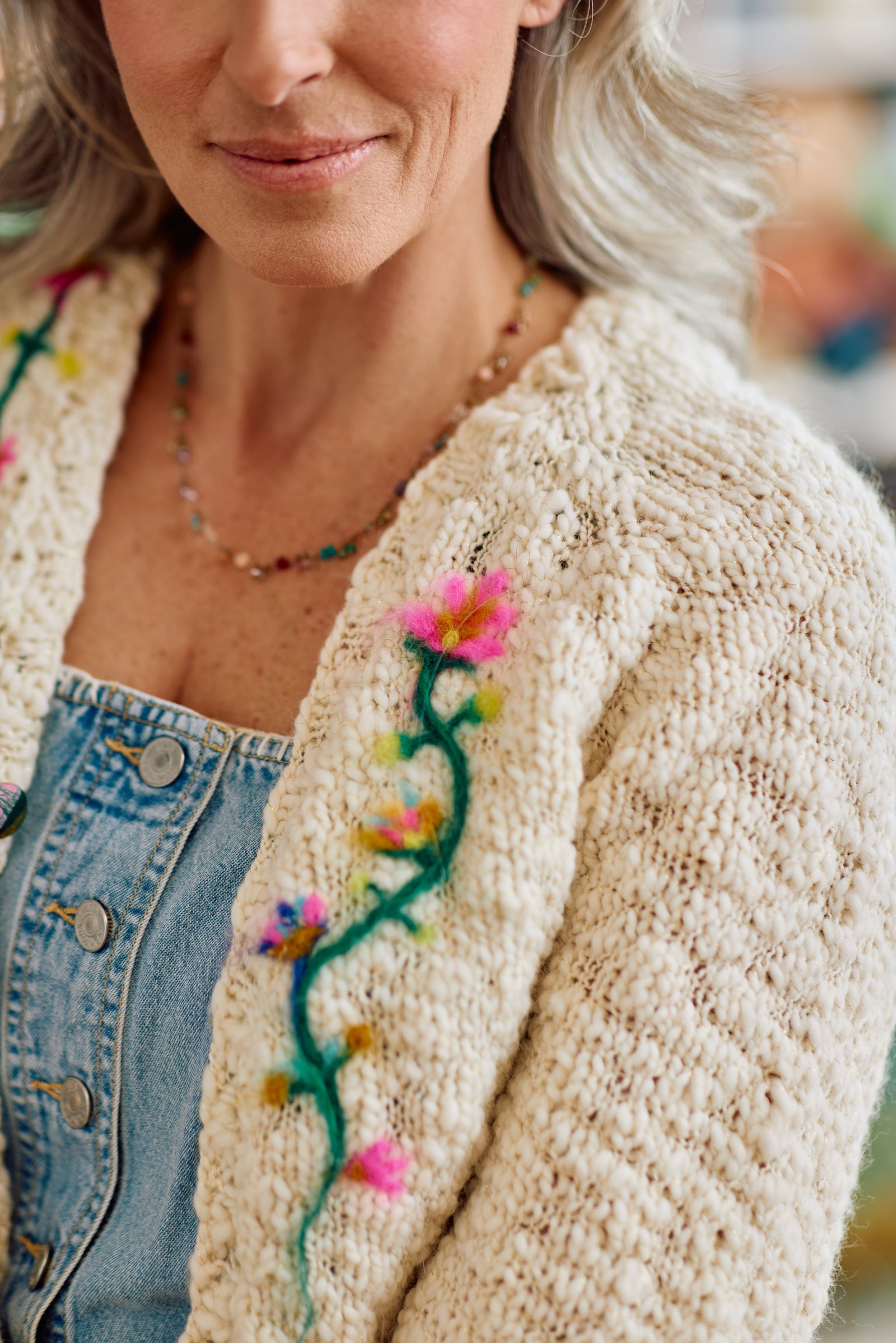 Flow State Cardi with Needle Felting ~ Knitalong Kit