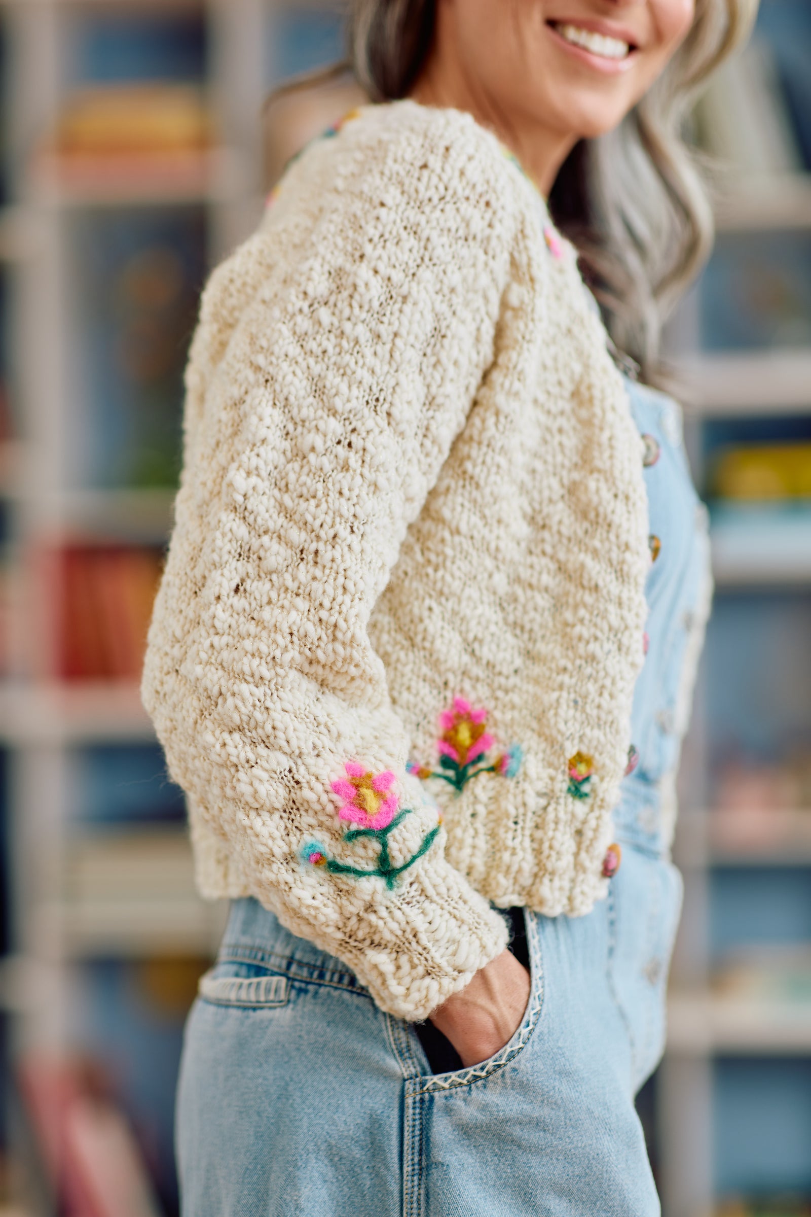 Flow State Cardi with Needle Felting ~ Knitalong Kit