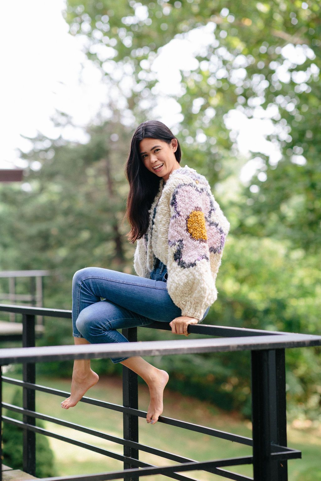 Flower Power Cardi Pattern – Knit Collage