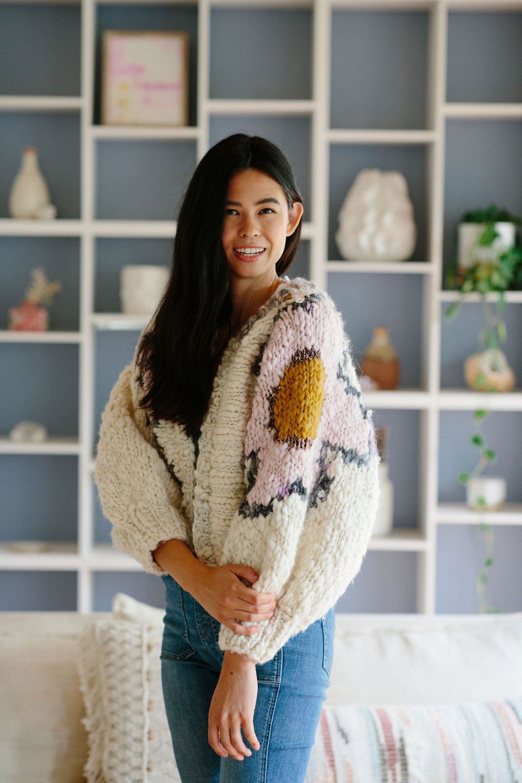 Flower Power Cardi Pattern – Knit Collage