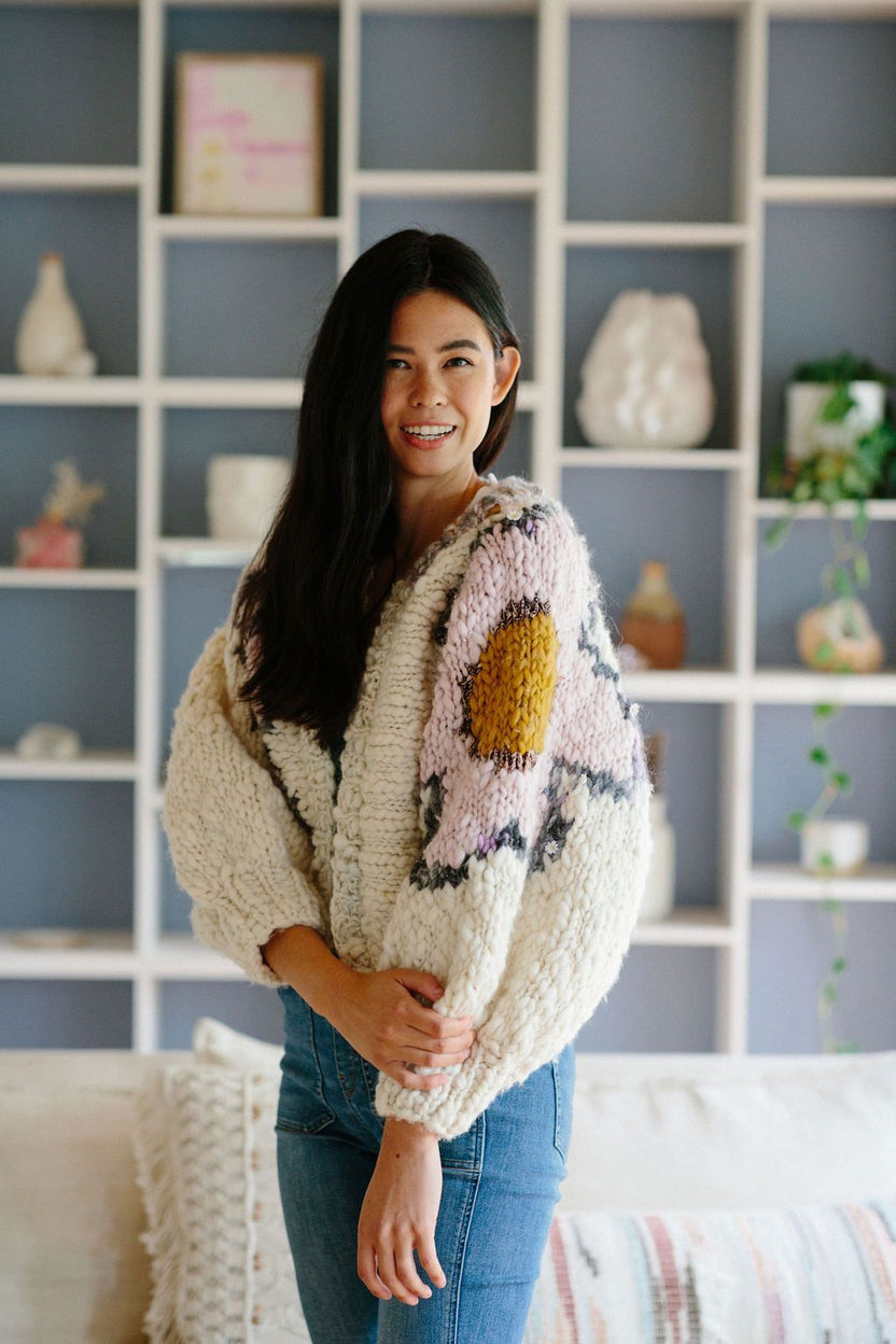 Flower Power Cardi Pattern – Knit Collage