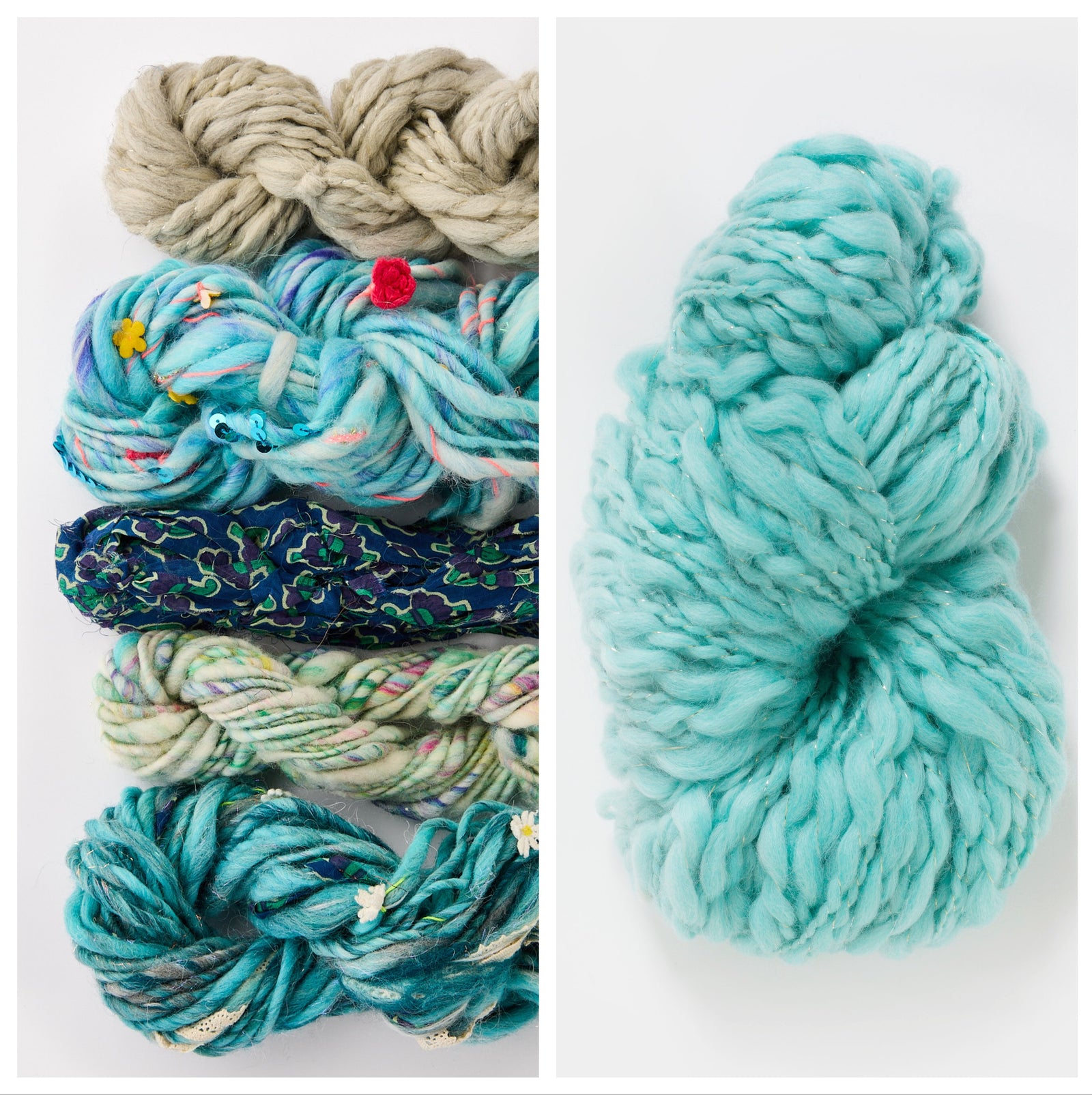 Bonfire Crescent Shawl Kit