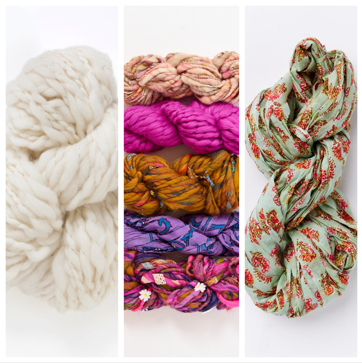 Blooming Plaid Pillow~ Knitalong Kit