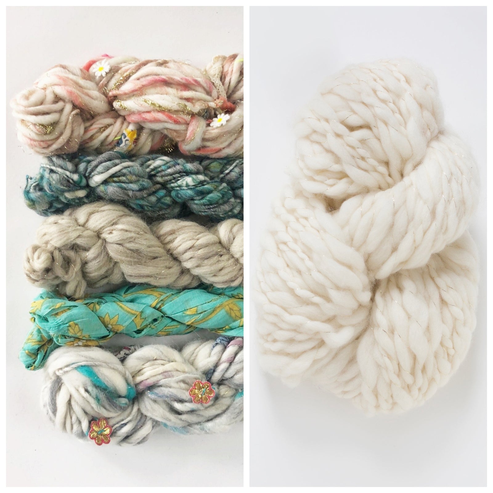 Bonfire Crescent Shawl Kit