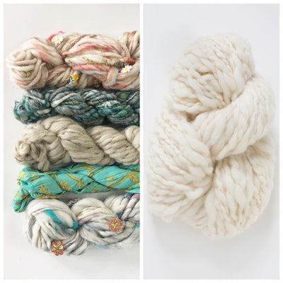 Bonfire Crescent Shawl Kit