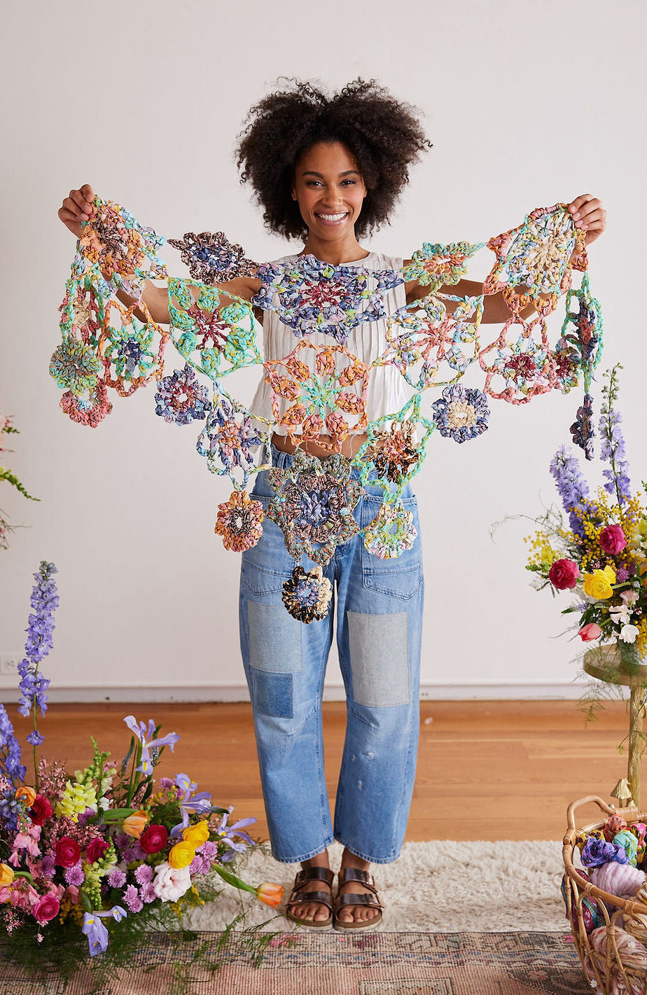 Frolic Flower Crochet Shawl Pattern