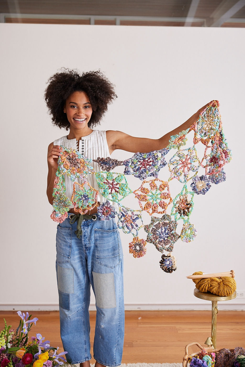 Frolic Flower Crochet Shawl Pattern – Knit Collage