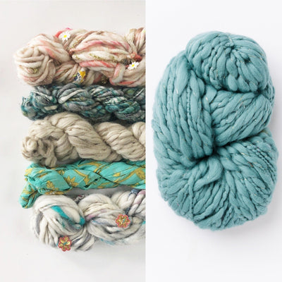 Bonfire Crescent Shawl Kit