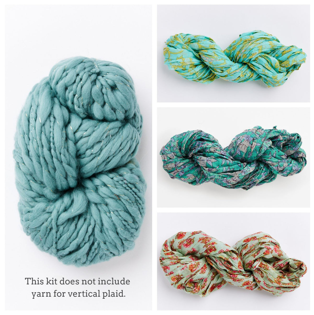 Plaid Happy Sweater without Vertical Plaid Yarn ~ Knitalong Kit