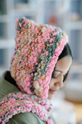 Close up detail of the hood in the Gotta Be Hoodie Scarf