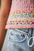 Gumdrop Sweater Short Sleeve ~ Peony / High Vibes Sample 34