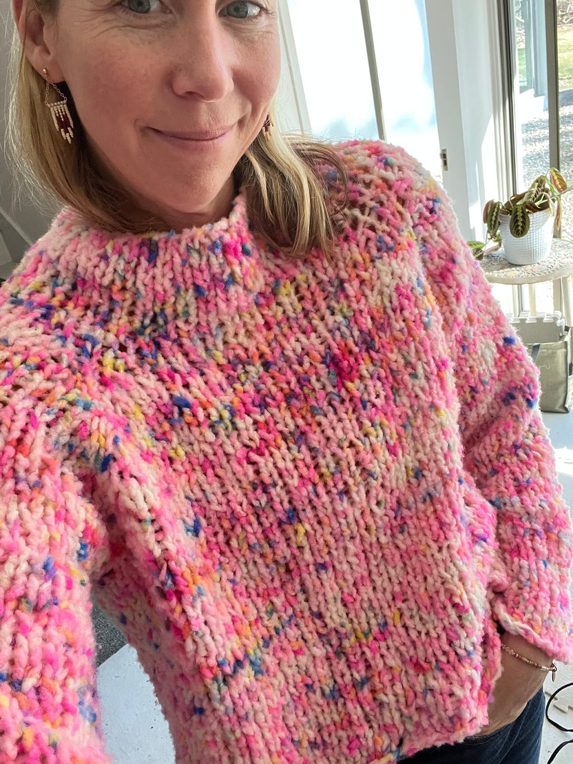 Gumdrop Sweater Long Sleeve Pattern – Knit Collage
