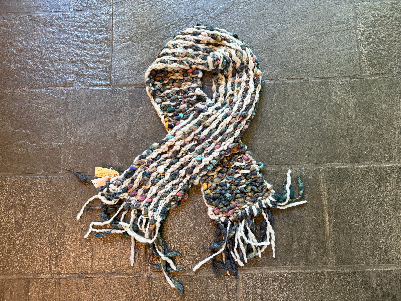 Happy Trails Scarf ~ Fog Heather / Psychedelic Grey Sample 68