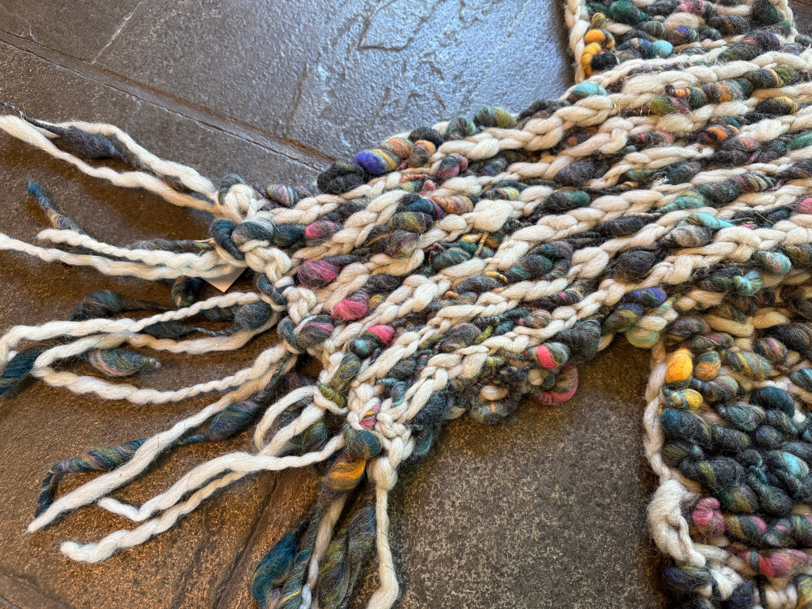 Happy Trails Scarf ~ Fog Heather / Psychedelic Grey Sample 68