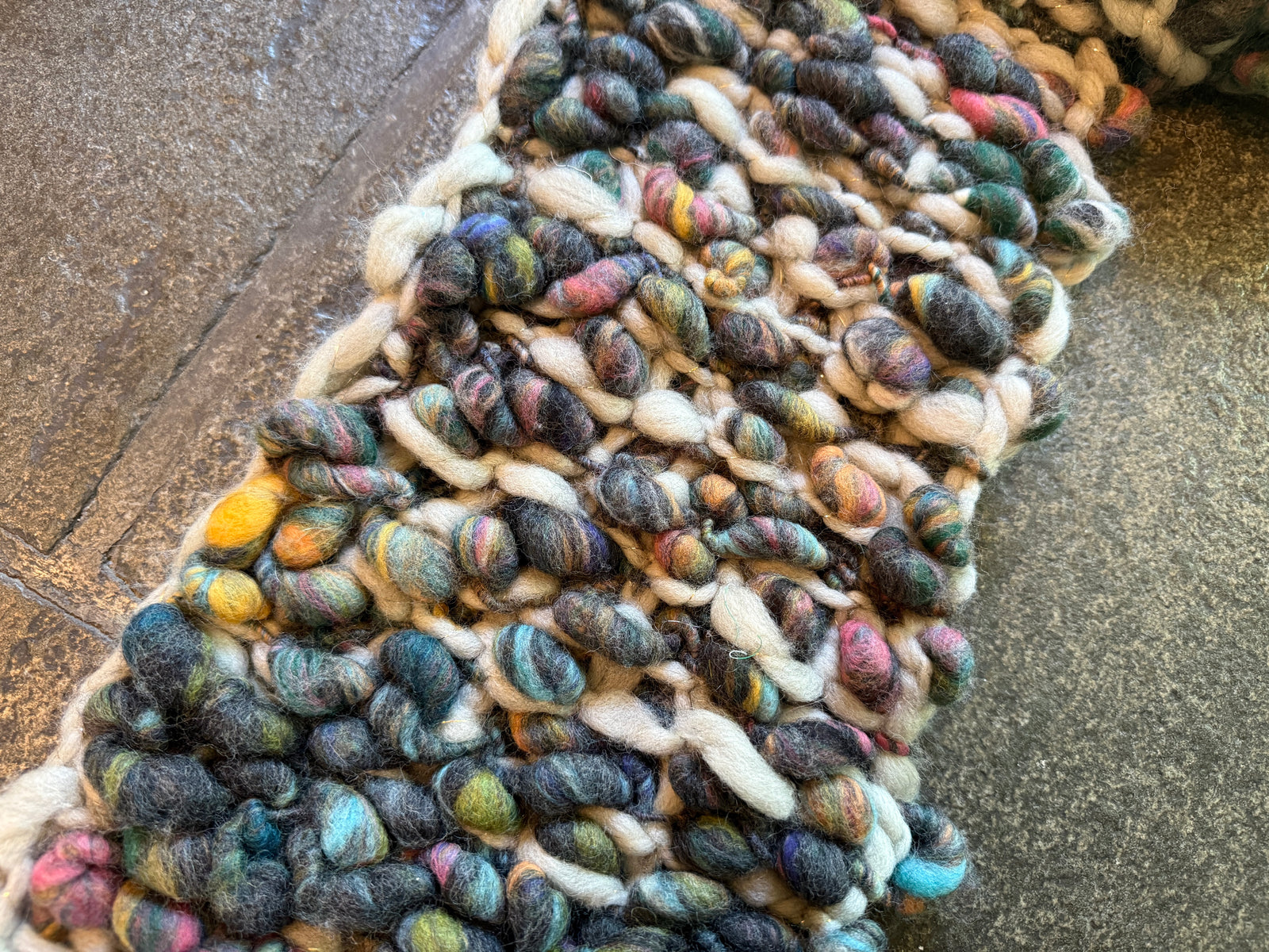 Happy Trails Scarf ~ Fog Heather / Psychedelic Grey Sample 68
