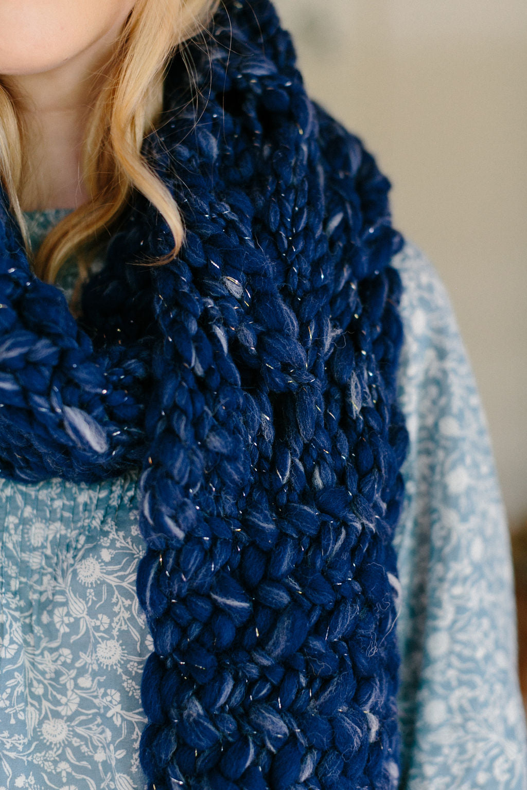 Knit Collage Herringbone Lace Cowl and Scarf Patterns
