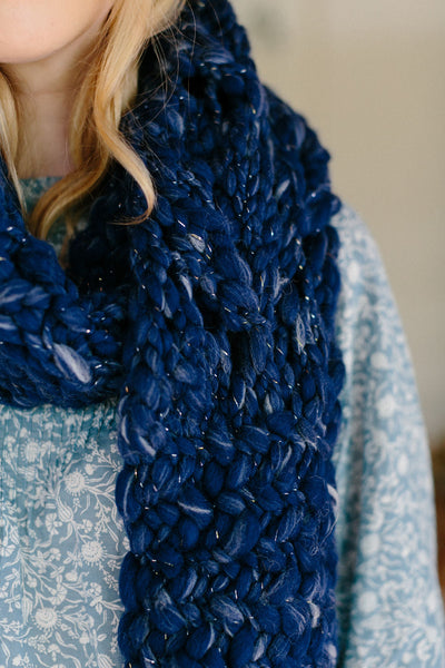 Knit Collage Herringbone Lace Cowl and Scarf Patterns