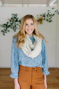 Knit Collage Herringbone Lace Cowl and Scarf Patterns