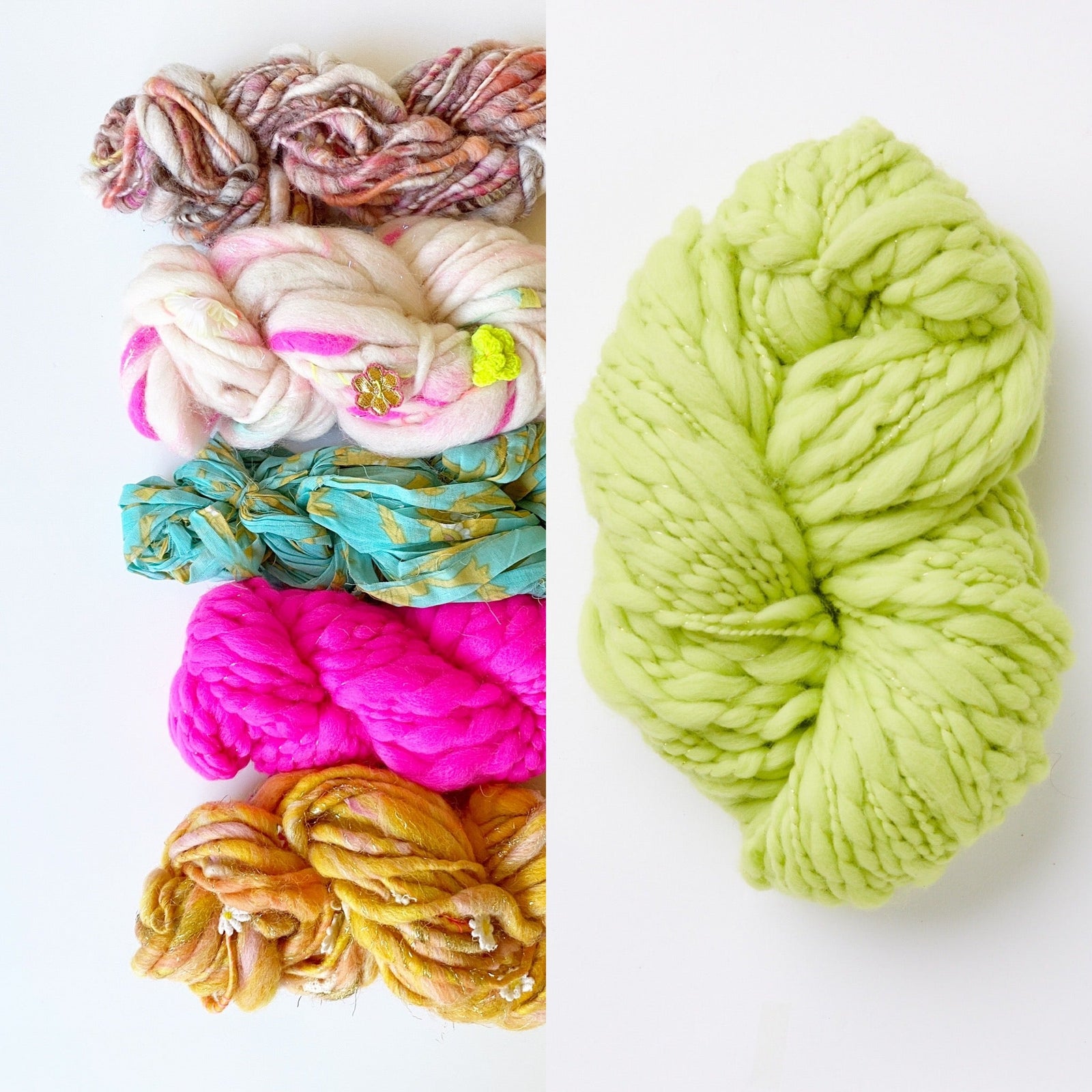 Bonfire Crescent Shawl Kit