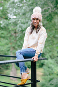 Hometown Beanie Hat Pattern Knit Collage