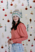 Hometown Beanie Hat Pattern Knit Collage