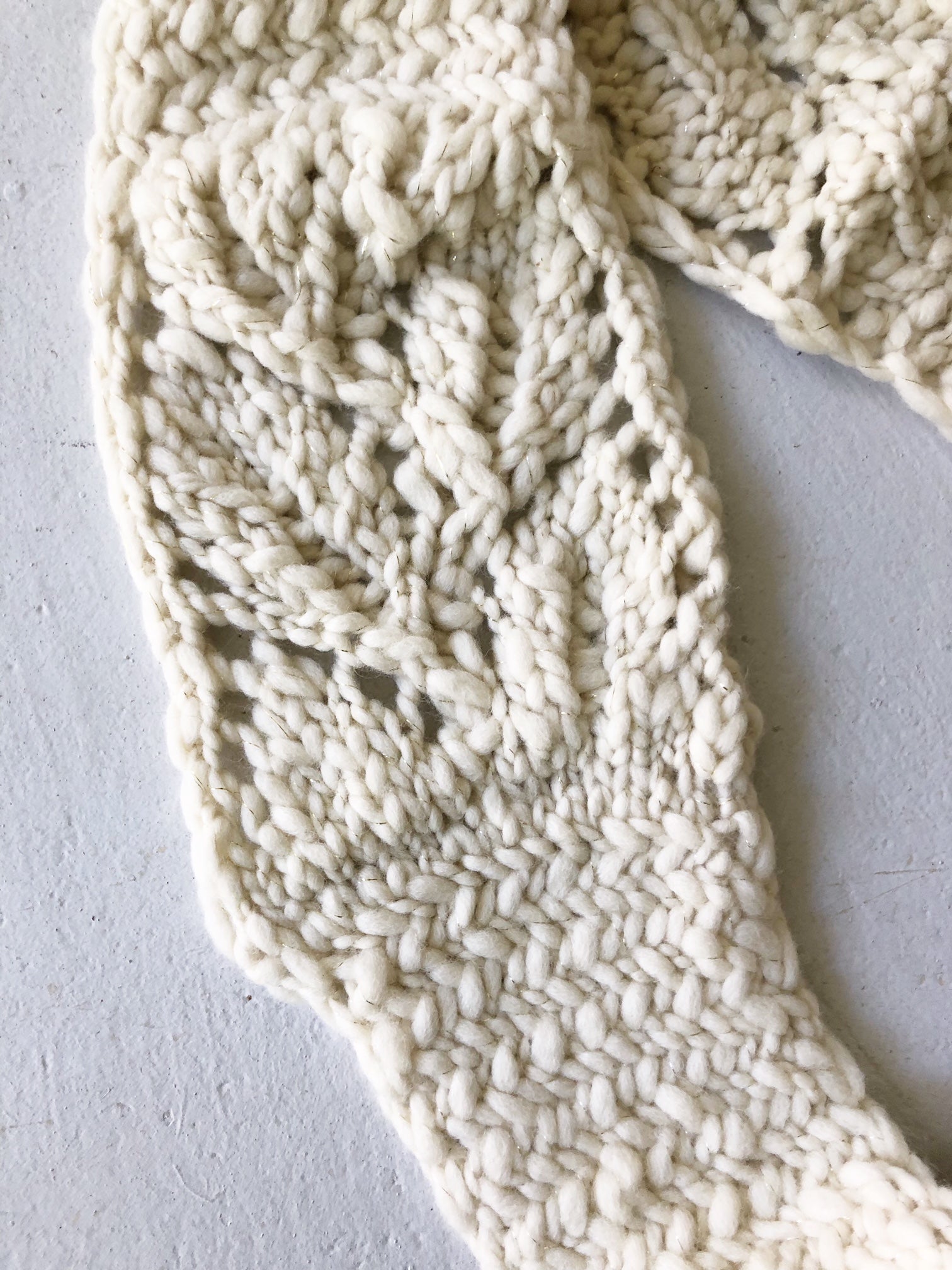 Knit Collage Herringbone Lace Cowl and Scarf Patterns