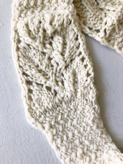 Knit Collage Herringbone Lace Cowl and Scarf Patterns