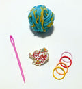 Knit Collage Logo Pin