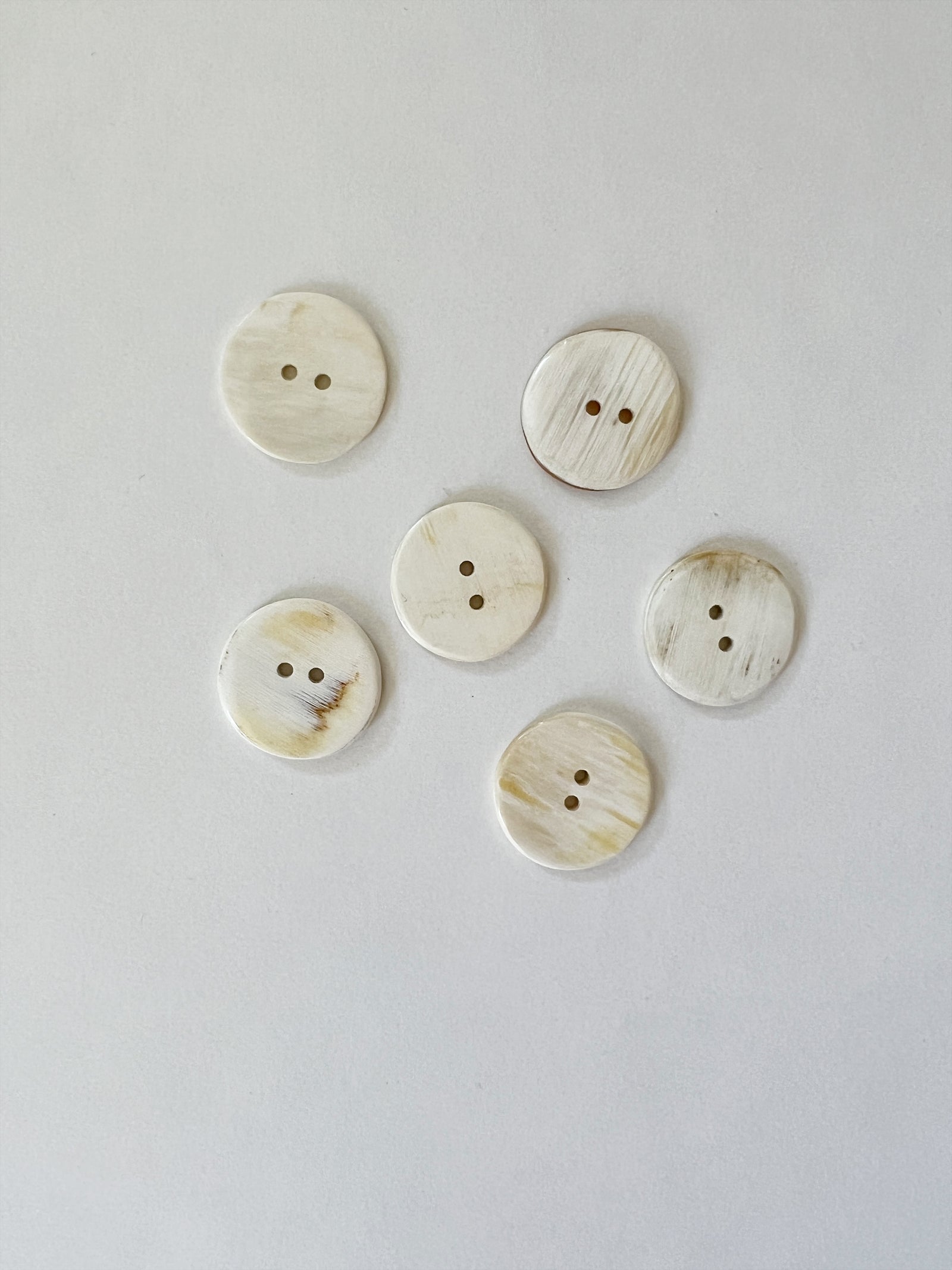 Handspun Hope Cow Horn Buttons