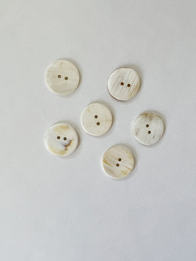 Handspun Hope Cow Horn Buttons