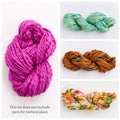 Plaid Happy Sweater without Vertical Plaid Yarn ~ Knitalong Kit