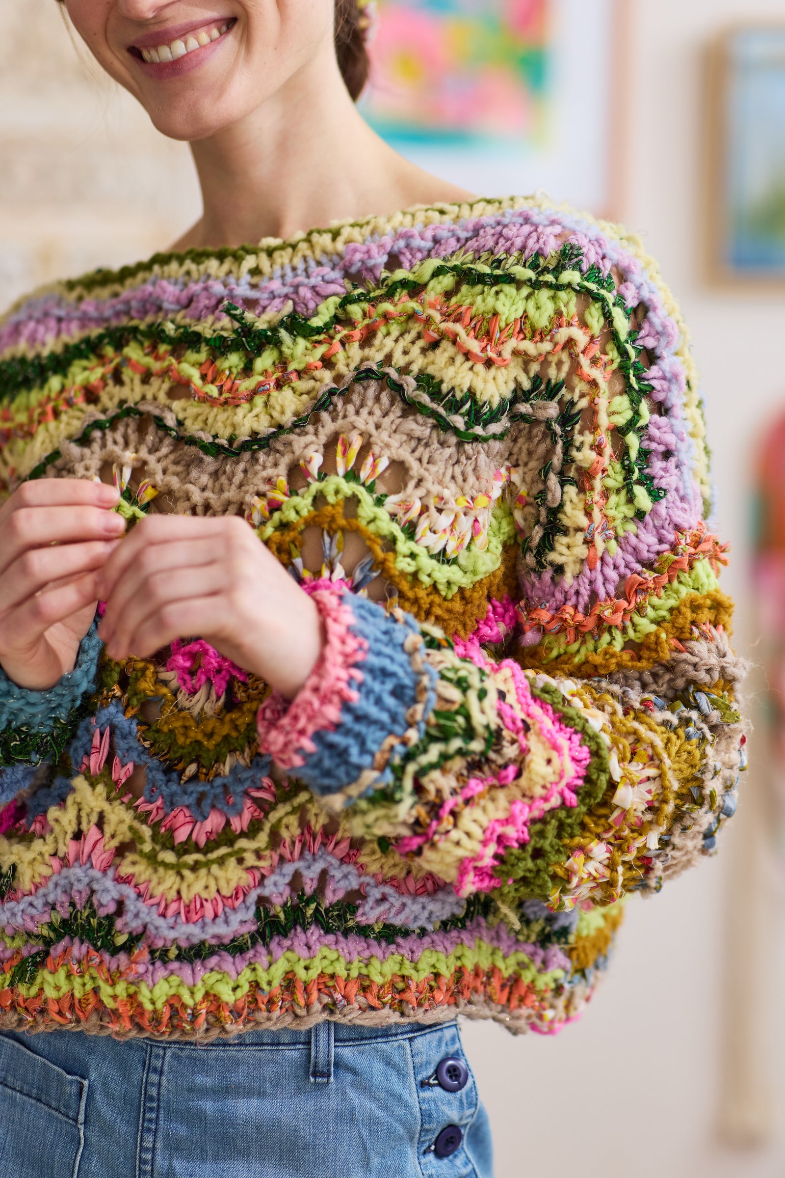 KaleidoWave Sweater ~ Knitalong Kit