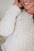 Kaleidoscope Sweater ~ French Vanilla Sample 50