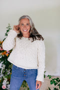 Kaleidoscope Sweater ~ French Vanilla Sample 50