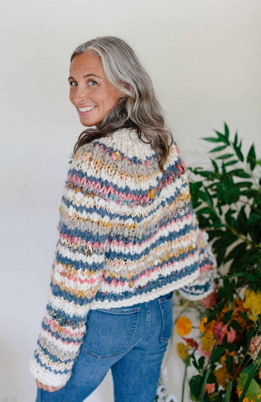 Kaleidoscope Sweater Long Sleeve Stripe Kit
