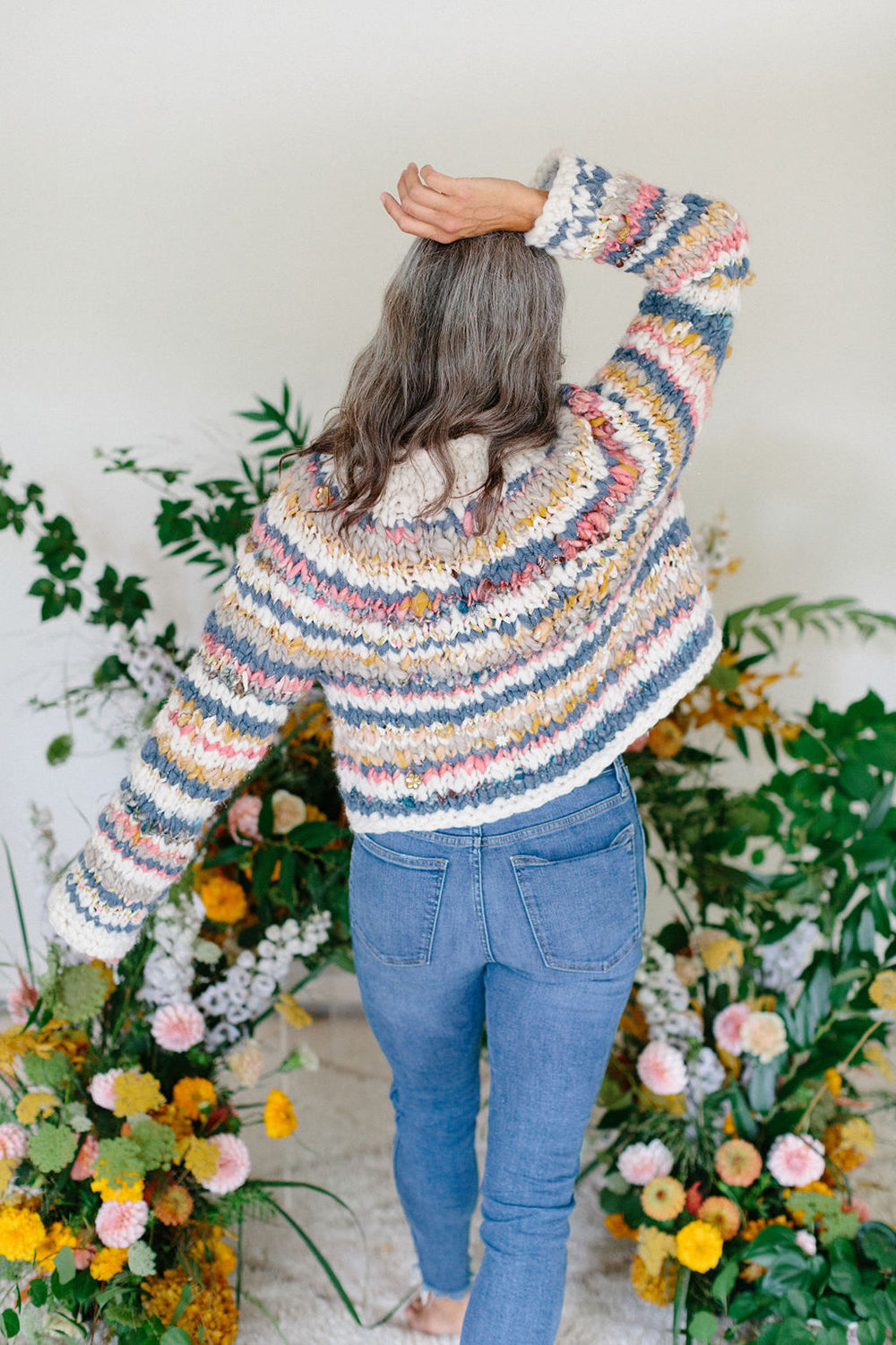 Kaleidoscope Sweater Long Sleeve Stripe Kit