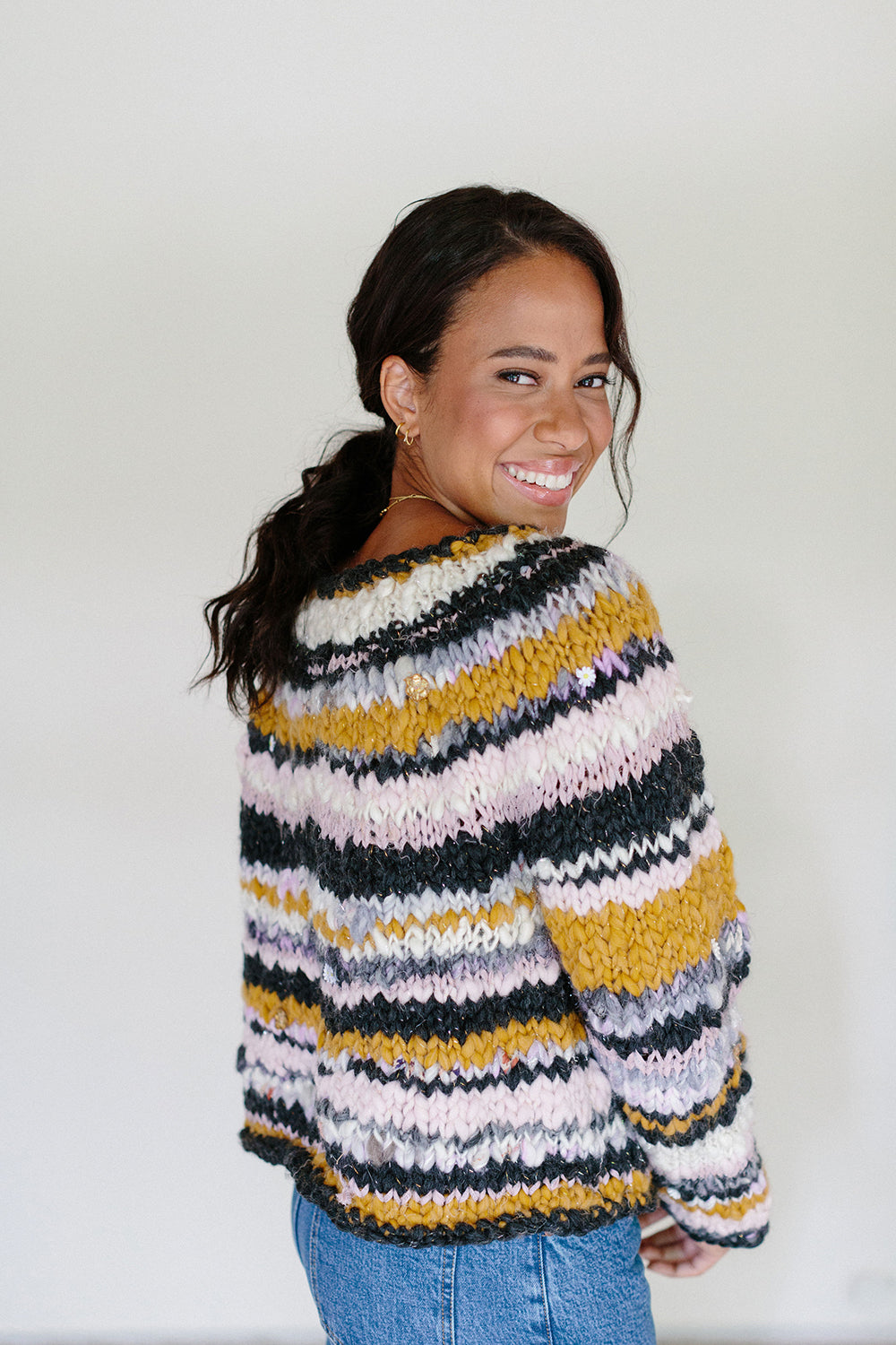 Kaleidoscope Sweater Long Sleeve Stripe Kit
