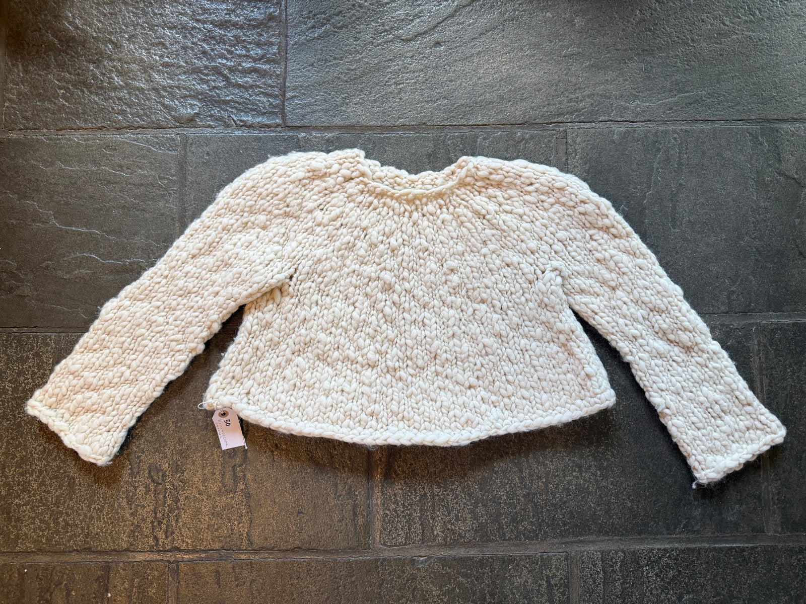 Kaleidoscope Sweater ~ French Vanilla Sample 50