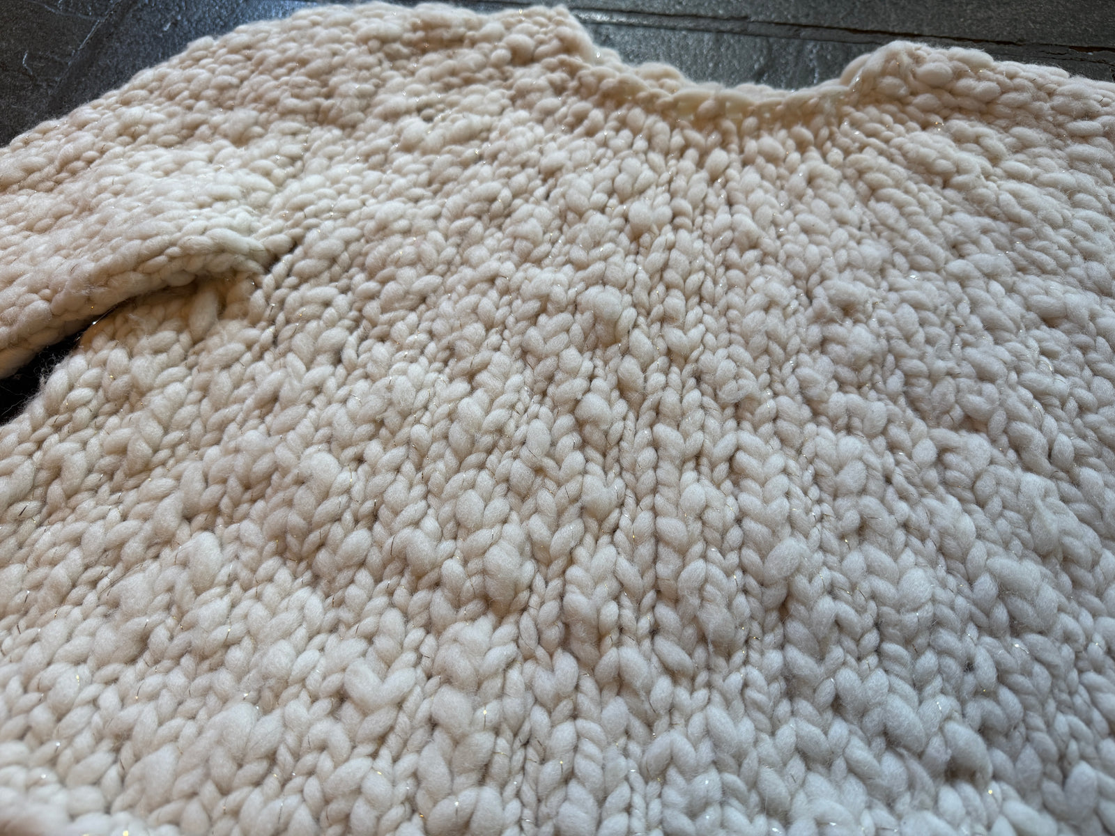 Kaleidoscope Sweater ~ French Vanilla Sample 50